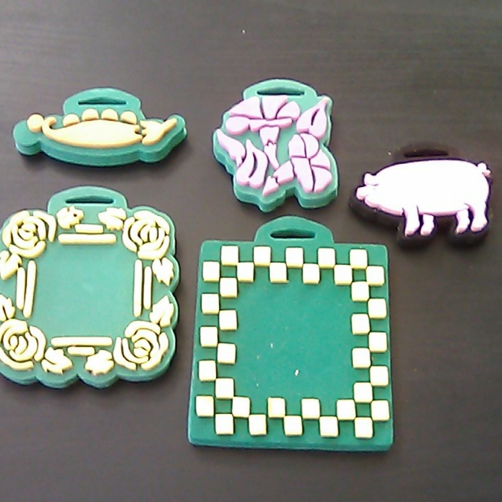 Bundle of rubber stamps flowers etc